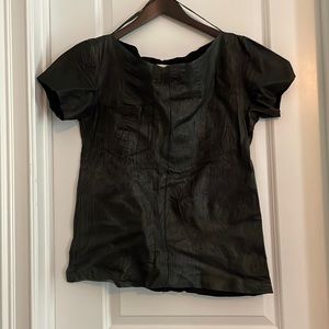 illia leather top
